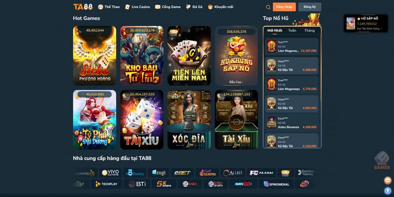 Ta88 giao diện hiện đại